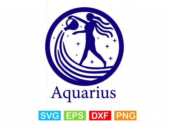 Aquarius Horoscope Sign SVG T-Shirt