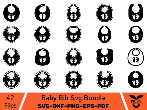 Baby Bib SVG Bundle