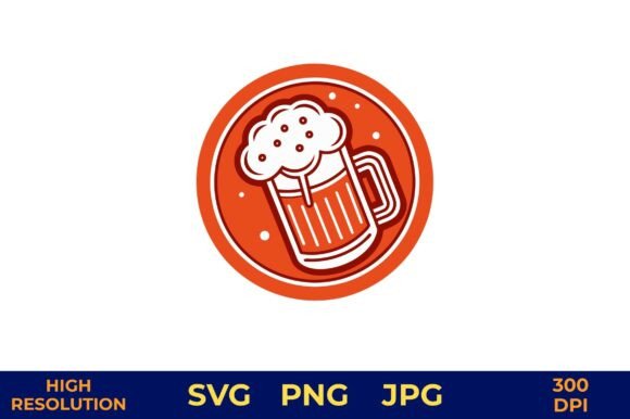 Cartoon Beer Mug with Happy Face Vector