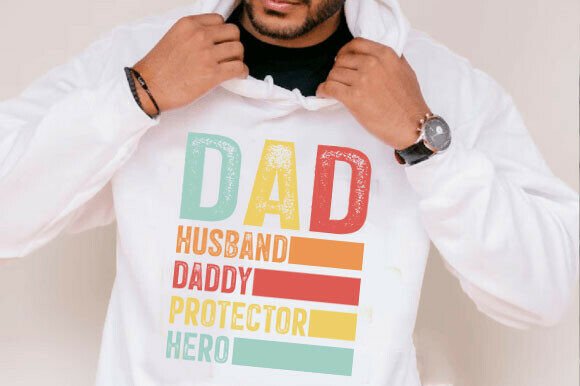 Dad Husband Daddy Protector Hero SVG