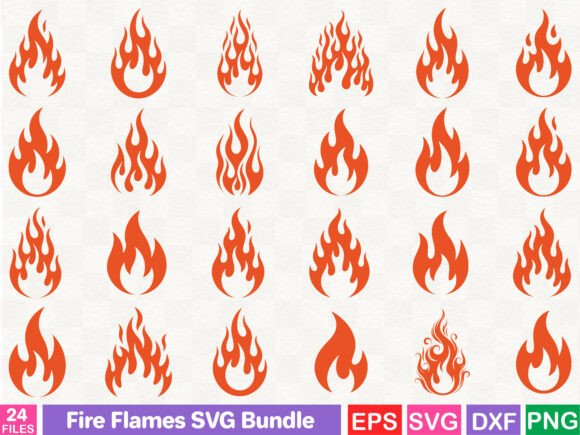 Fire Flames SVG Bundle