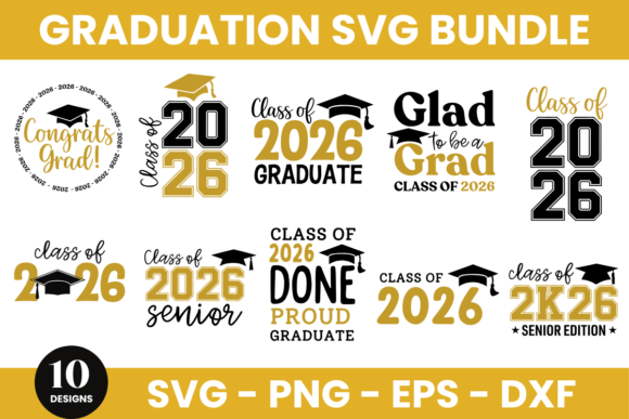 Graduation 2026 SVG Bundle - 2