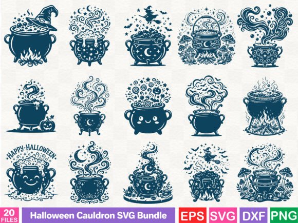 Halloween Cauldron SVG Bundle