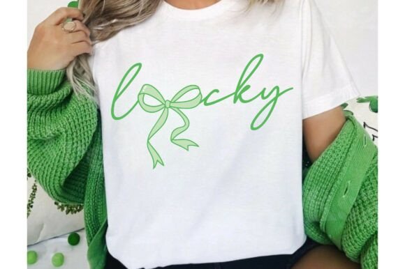 Lucky St Patrick’s Day Coquette SVG PNG