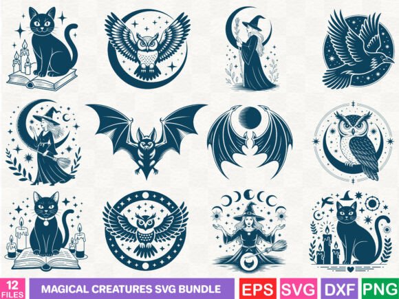 Magical Creatures SVG Bundle
