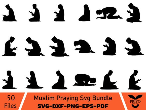 Muslim Praying SVG Bundle