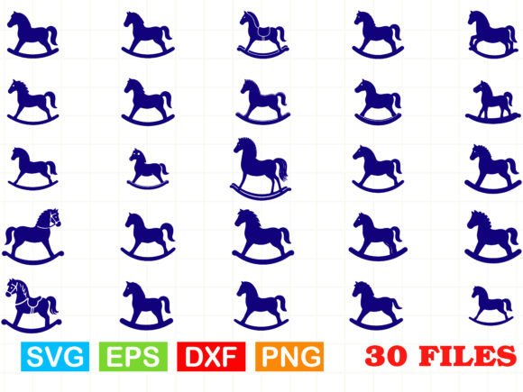 Rocking Horse SVG Bundle