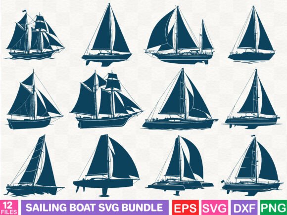 Sailing Boat SVG Bundle