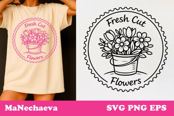 Spring Postal Stamp SVG Fresh Cut