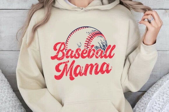 Vintage Baseball Mama SVG, Retro Sports