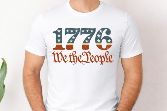 We the People 1776 American Flag PNG SVG