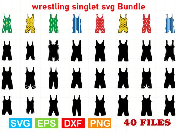 Wrestling Singlet SVG Bundle